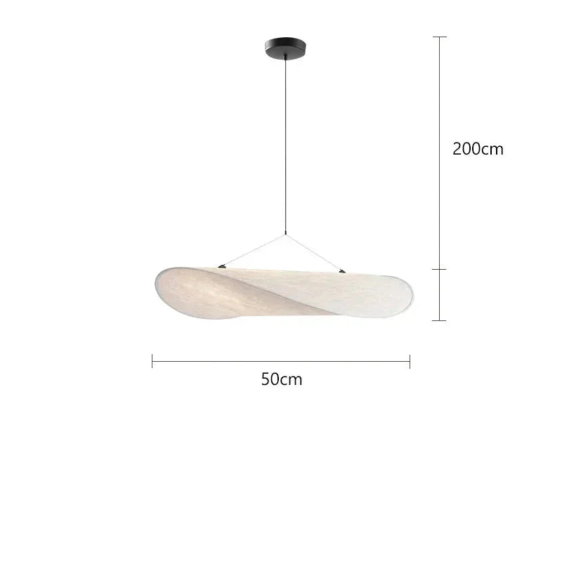 Suspension design moderne luminaire abstrait 50CM / Blanc froid (6000K) Maison de la Lumière
