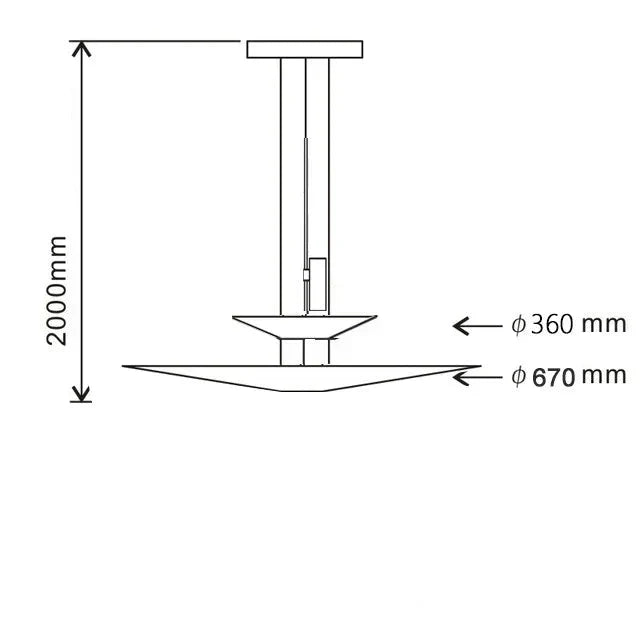 Suspension design moderne soucoupes noir et blanc 2 Etages 67cm inversé / Blanc froid (6000K) Mon Luminaire™