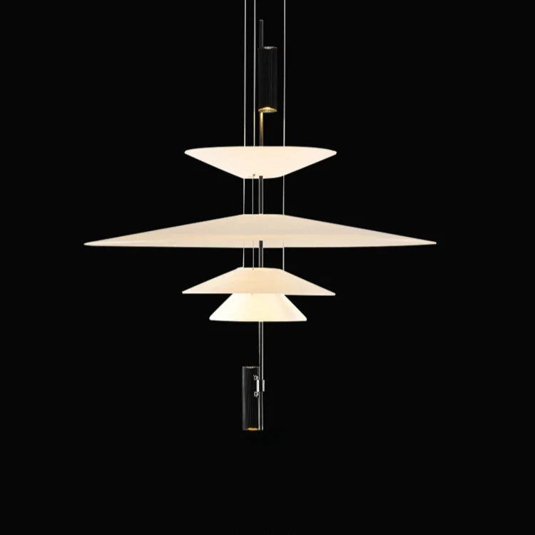 Suspension design moderne soucoupes noir et blanc Mon Luminaire™