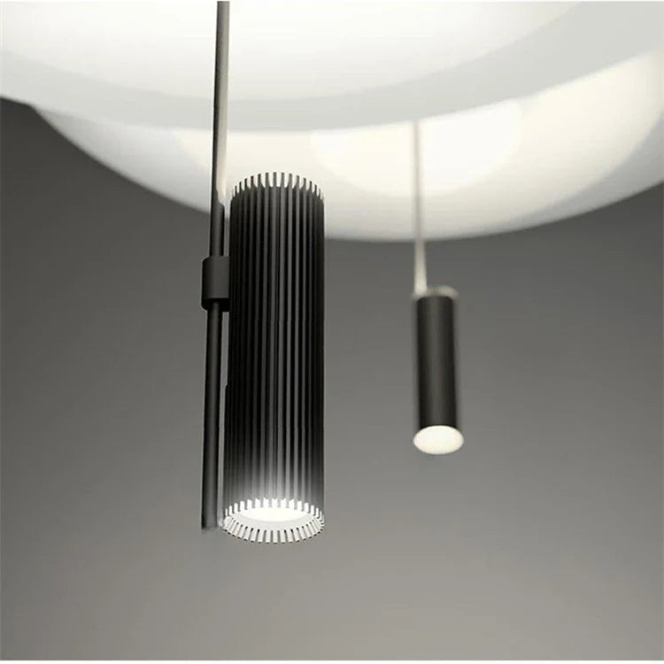 Suspension design moderne soucoupes noir et blanc Mon Luminaire™