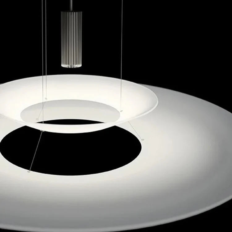 Suspension design moderne soucoupes noir et blanc Mon Luminaire™