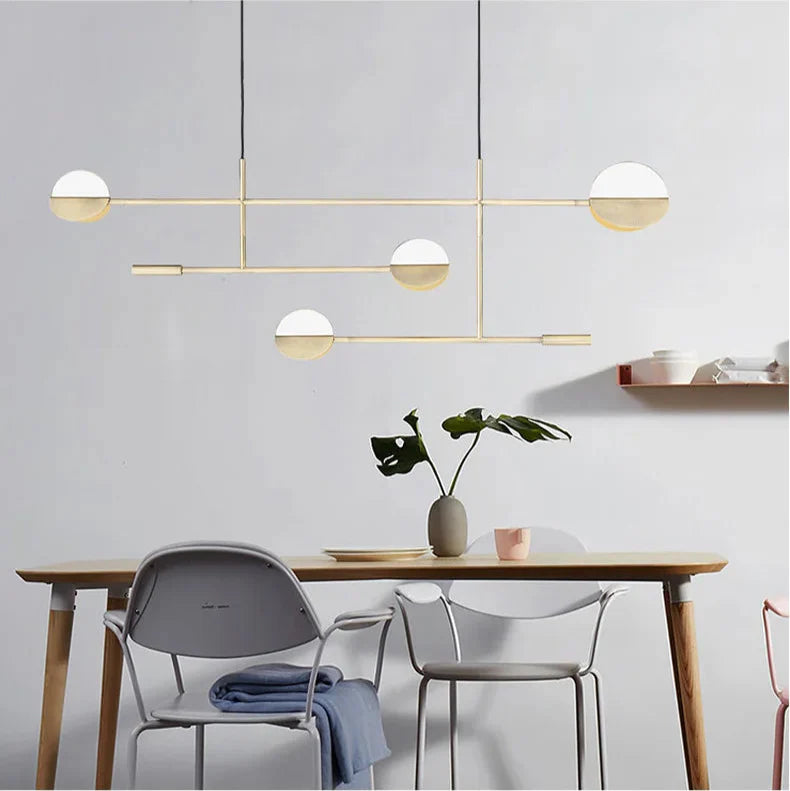 Suspension industrielle 4 ampoules dorée Mon Luminaire™