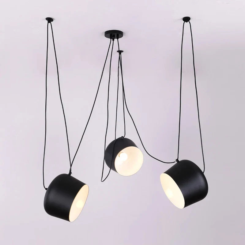 Suspension industrielle moderne spot cuisine noire 25.5cm / Tricolor Mon Luminaire™