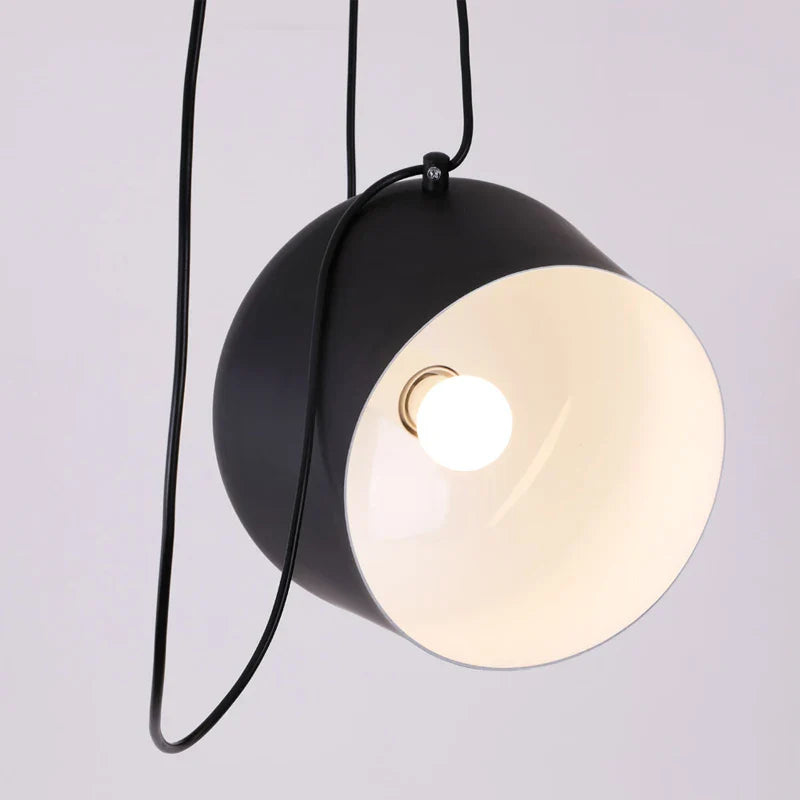 Suspension industrielle moderne spot cuisine noire Mon Luminaire™