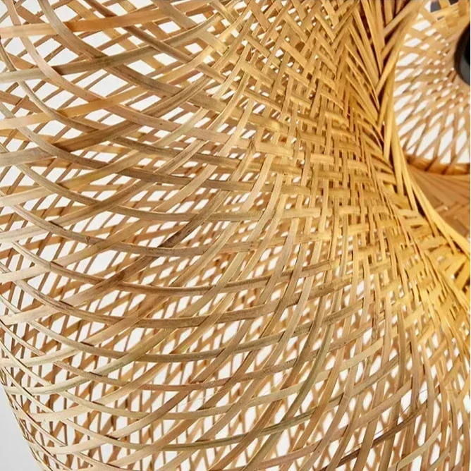 Suspension luminaire bohème bambou japonais artisanal 36cm / E27 Mon Luminaire™