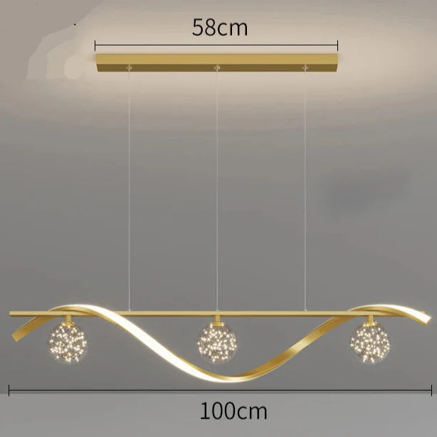 Suspension luminaire de salon moderne boule à lanterne Doré / Tricolore Mon Luminaire™