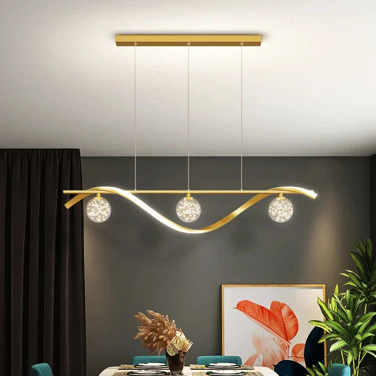 Suspension luminaire de salon moderne boule à lanterne Mon Luminaire™