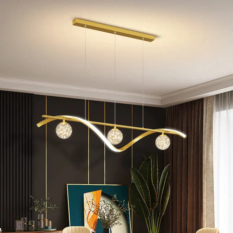 Suspension luminaire de salon moderne boule à lanterne Mon Luminaire™