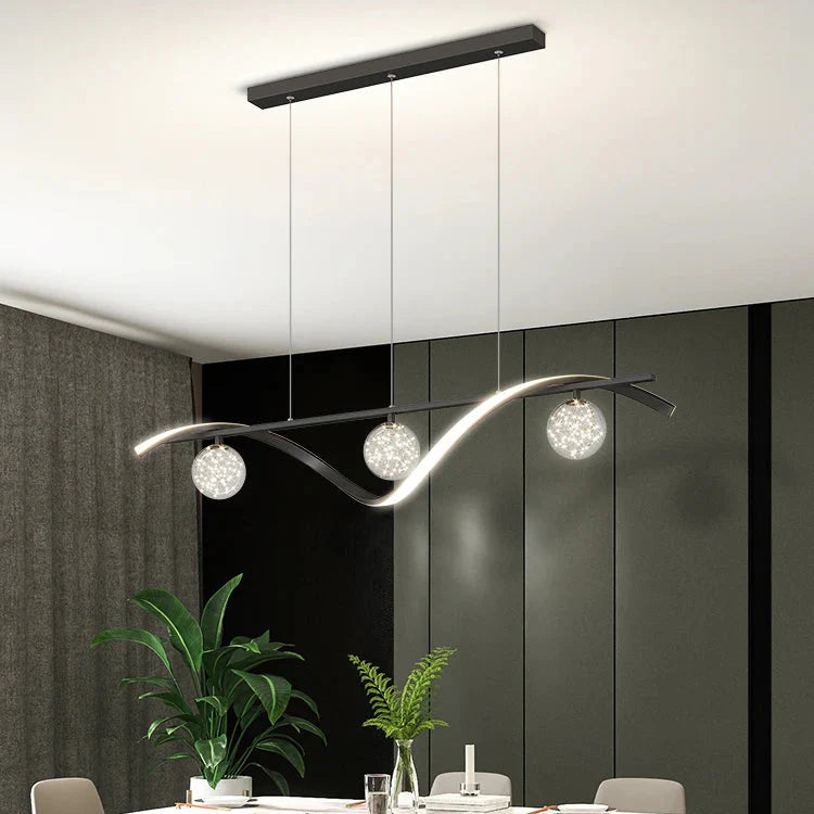 Suspension luminaire de salon moderne boule à lanterne Mon Luminaire™
