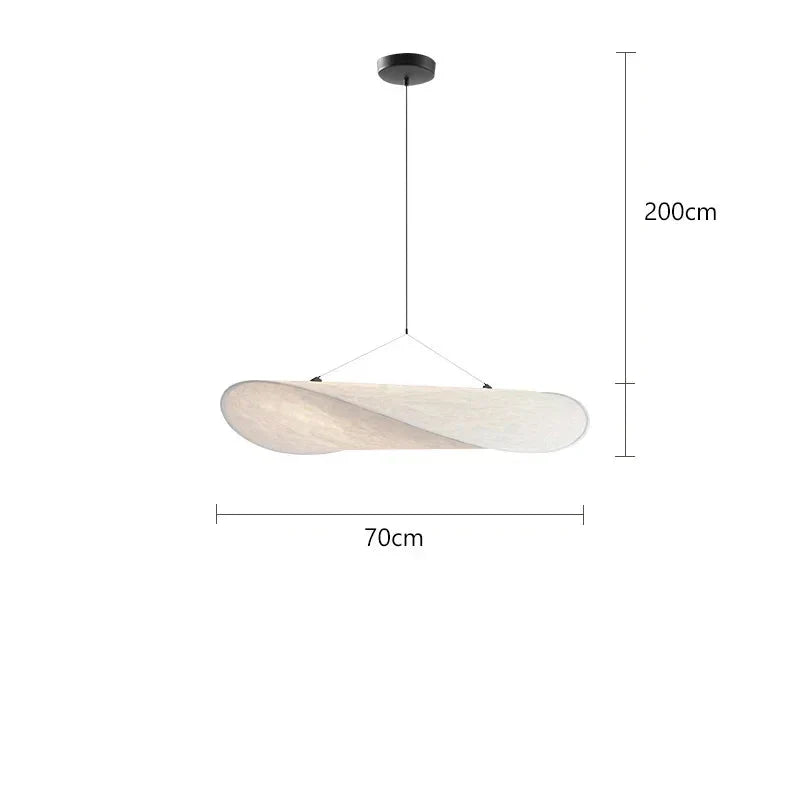 Suspension luminaire design moderne abstrait blanc 70CM / Blanc neutre (4500K) Mon Luminaire™