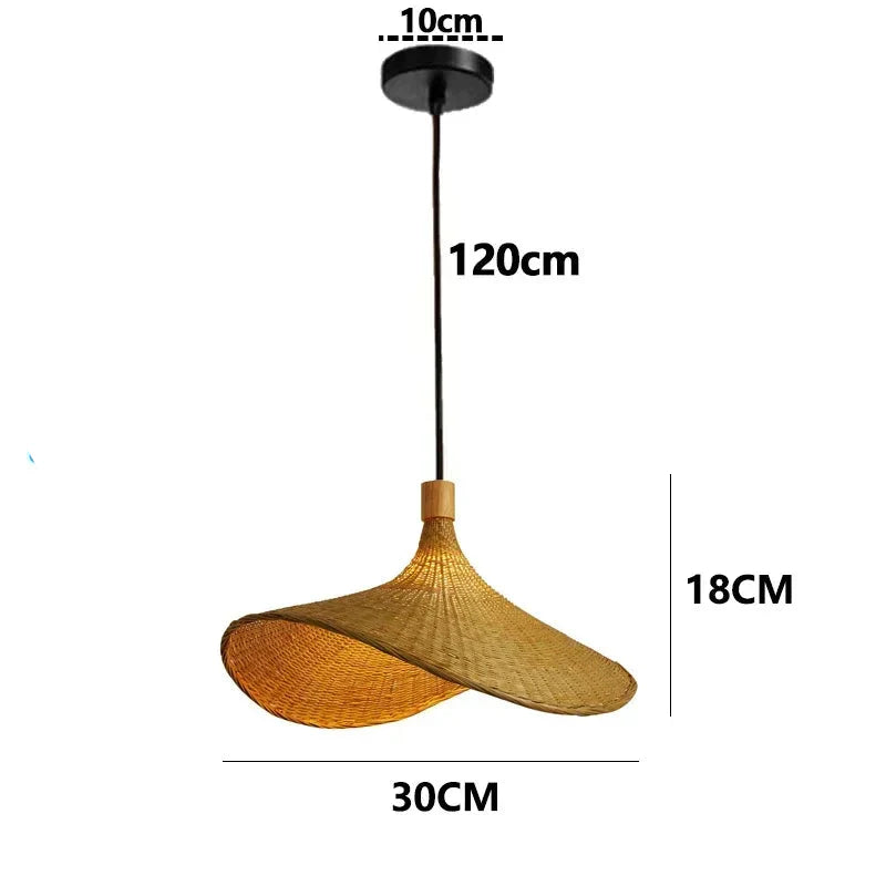 Suspension luminaire en osier artisanal style Bali D Mon Luminaire™