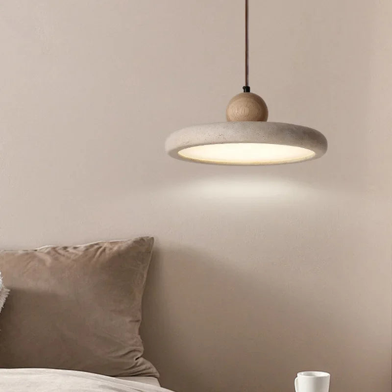 Suspension luminaire en pierre naturelle de travertin Mon Luminaire™