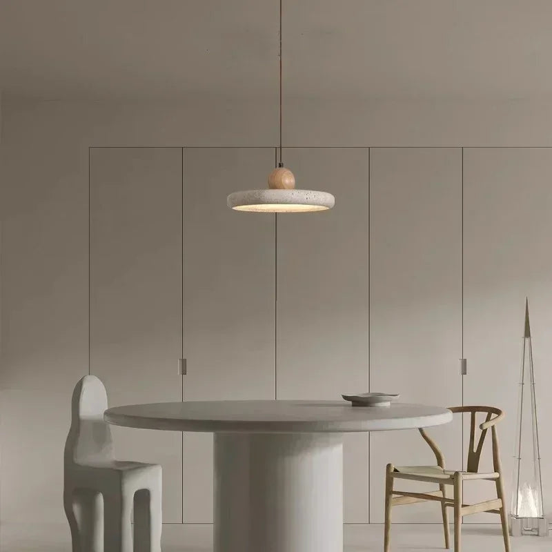 Suspension luminaire en pierre naturelle de travertin Mon Luminaire™
