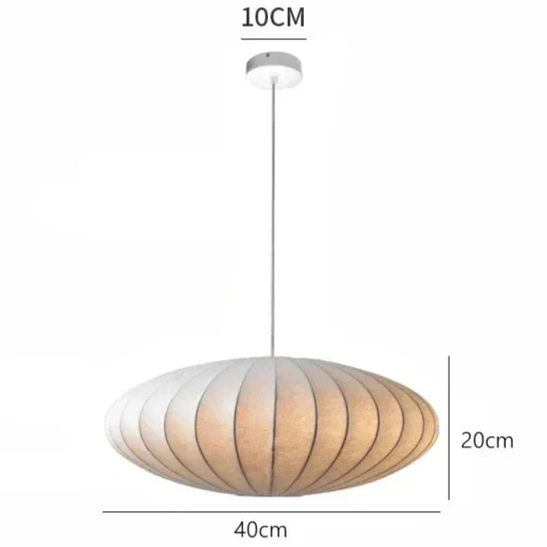 Suspension luminaire japonaise Wabi-sabi LED 40cm / Blanc chaud (3000K) Mon Luminaire™