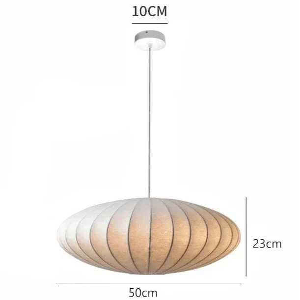 Suspension luminaire japonaise Wabi-sabi LED 50cm / Blanc chaud (3000K) Mon Luminaire™
