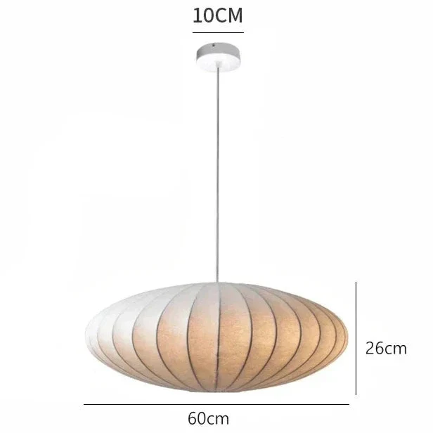 Suspension luminaire japonaise Wabi-sabi LED 60cm / Blanc chaud (3000K) Mon Luminaire™