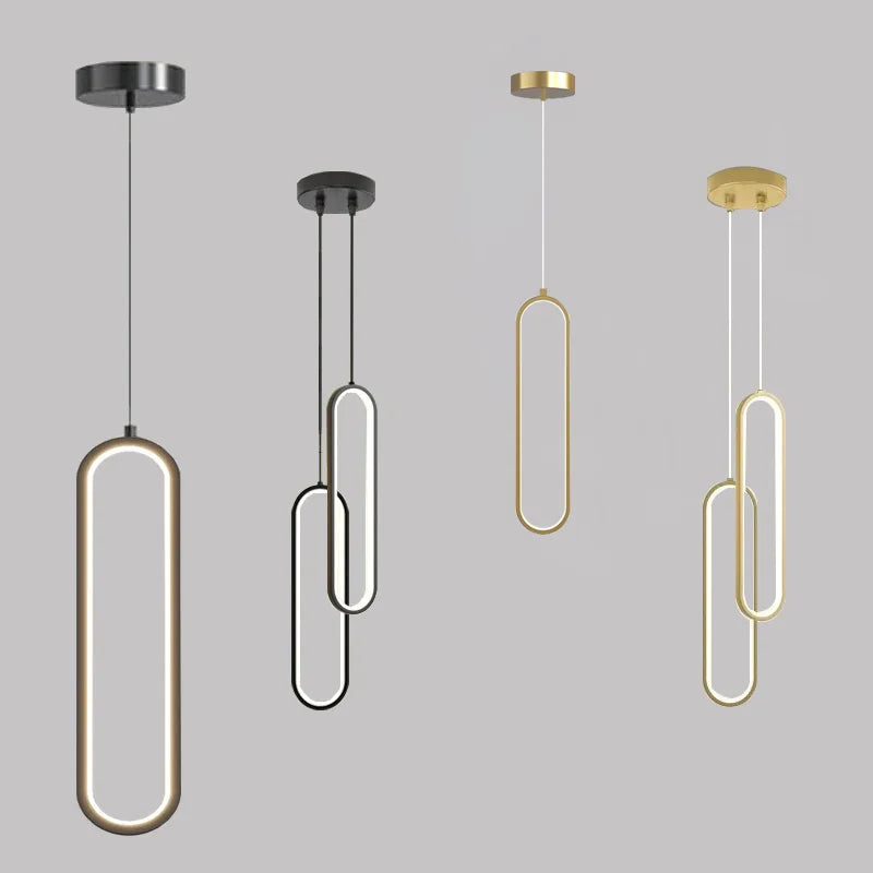 Suspension luminaire moderne de chambre LED Doré / Blanc chaud (3000K) Mon Luminaire™