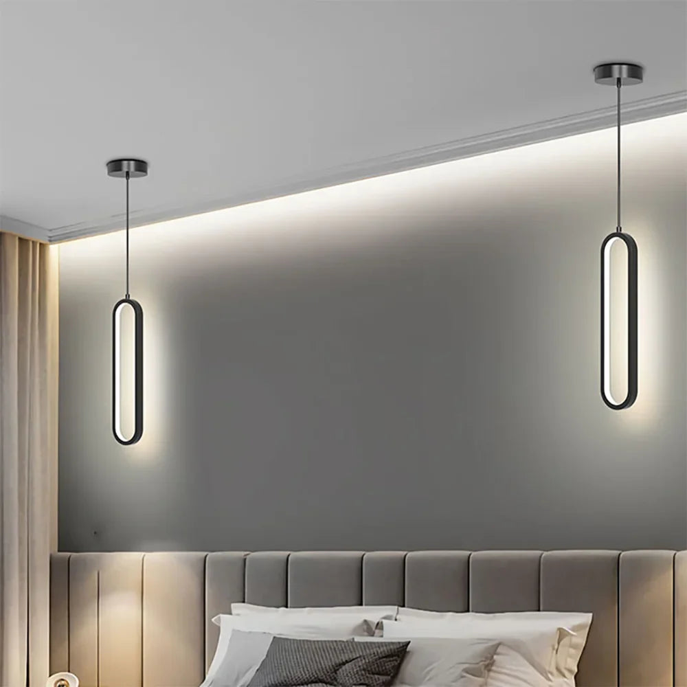 Suspension luminaire moderne de chambre LED Noir / Blanc chaud (3000K) Mon Luminaire™