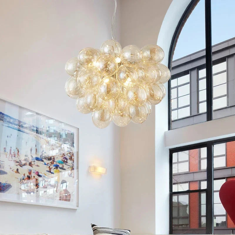 Suspension luminaire salon et chambre 8 ampoules Mon Luminaire™