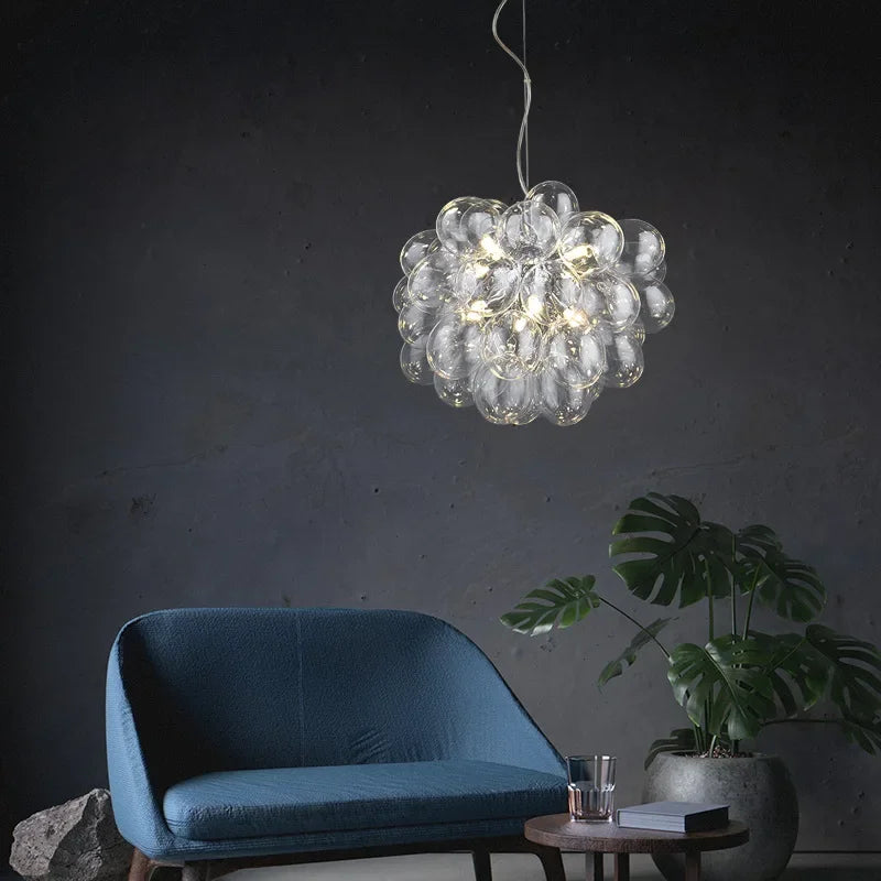 Suspension luminaire salon et chambre 8 ampoules Mon Luminaire™