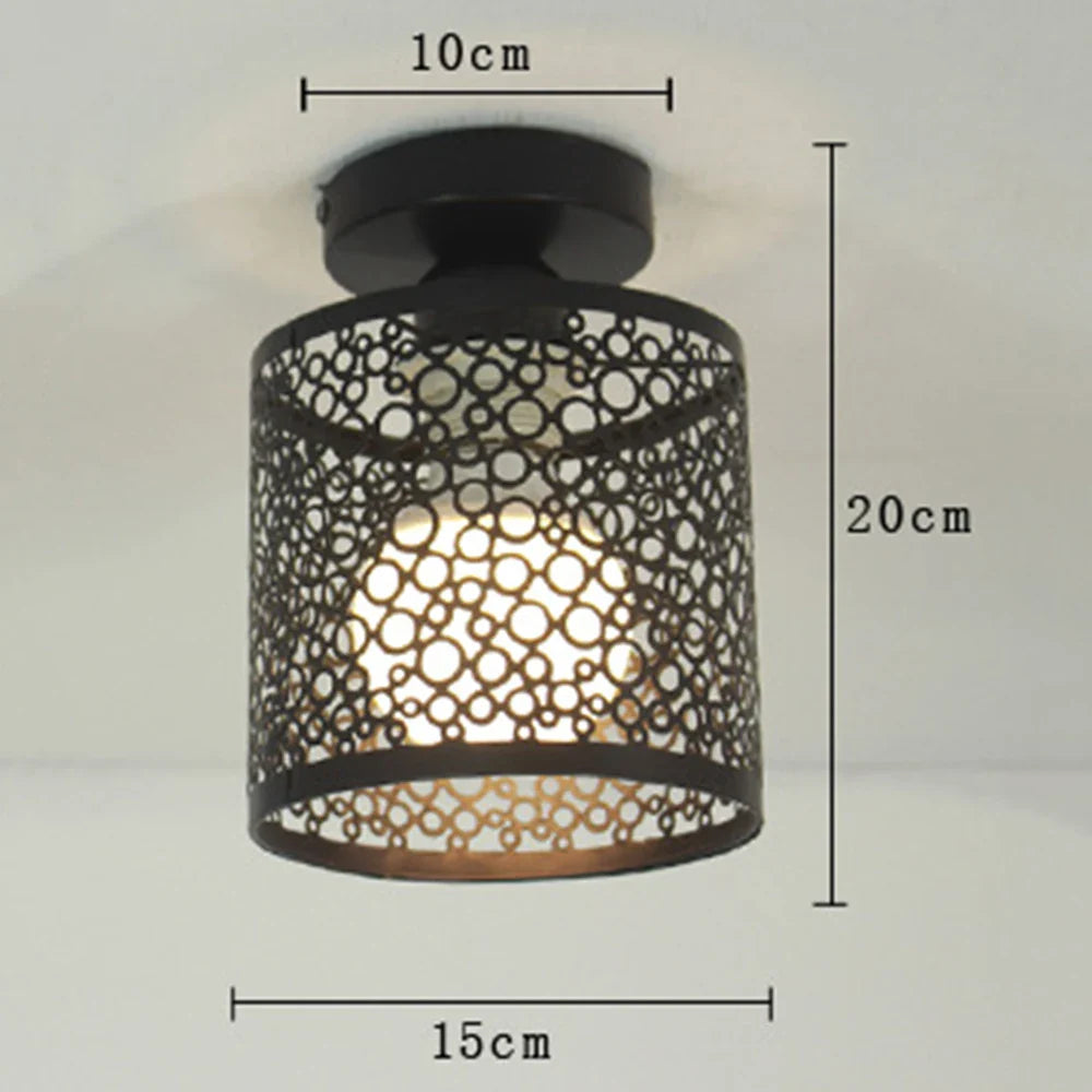 Suspension luminaire style nordique en fer Noir Mon Luminaire™