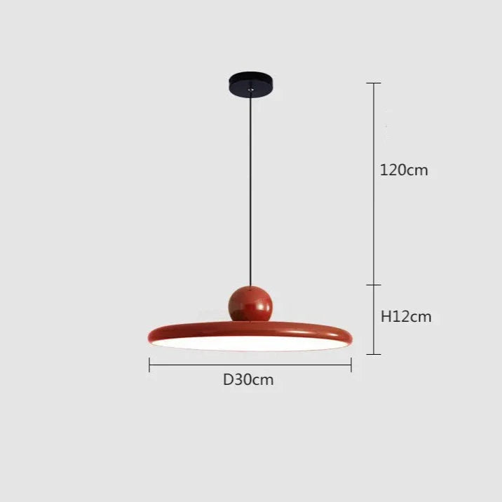 Suspension luminaire style rétro simpliste Rouge Mon Luminaire™
