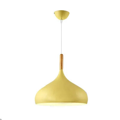 Suspension luminaire vintage pastel Jaune / 24cm / Blanc chaud (3000K) Mon Luminaire™