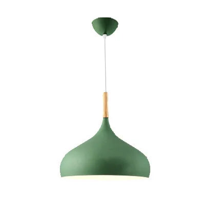 Suspension luminaire vintage pastel Vert / 24cm / Blanc chaud (3000K) Mon Luminaire™