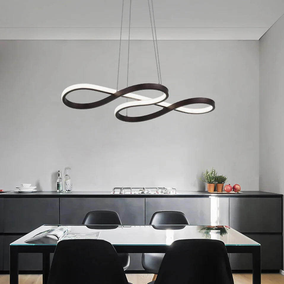 Suspension moderne infini pour salle à manger Maison de la Lumière