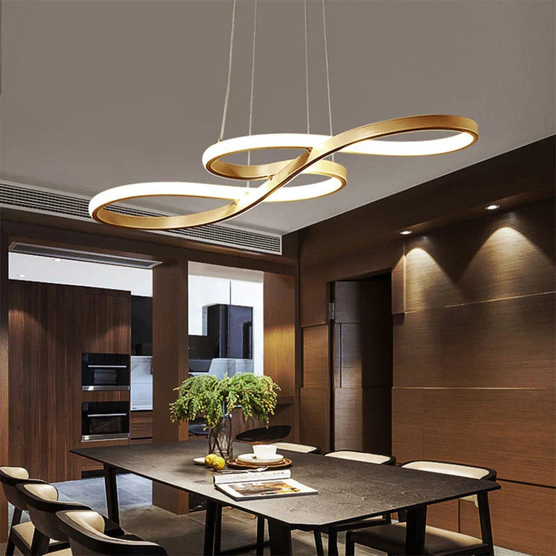 Suspension moderne infini pour salle à manger Maison de la Lumière