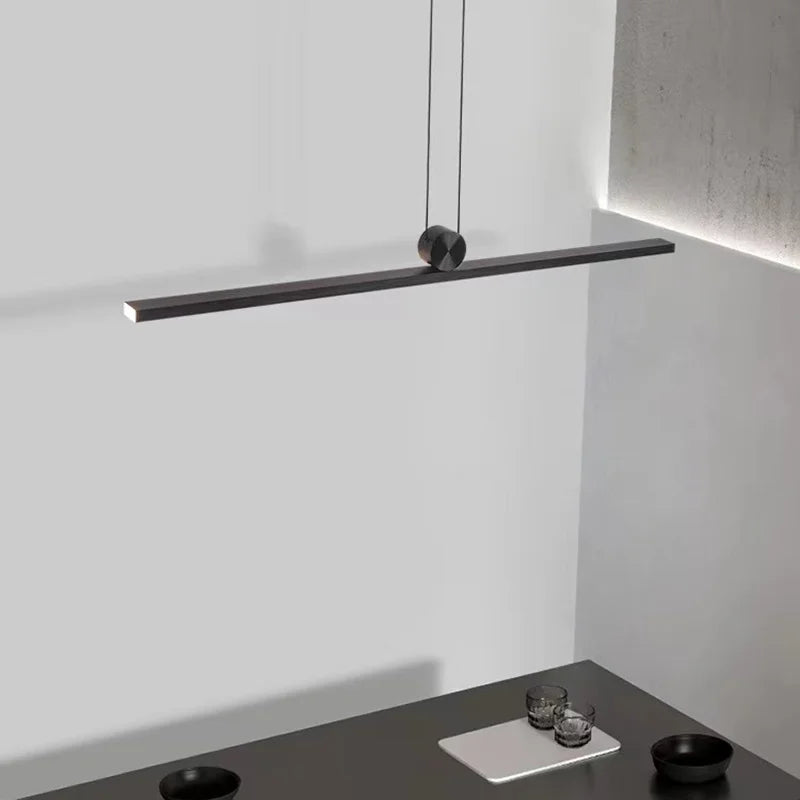 Suspension moderne LED barre noire Mon Luminaire™