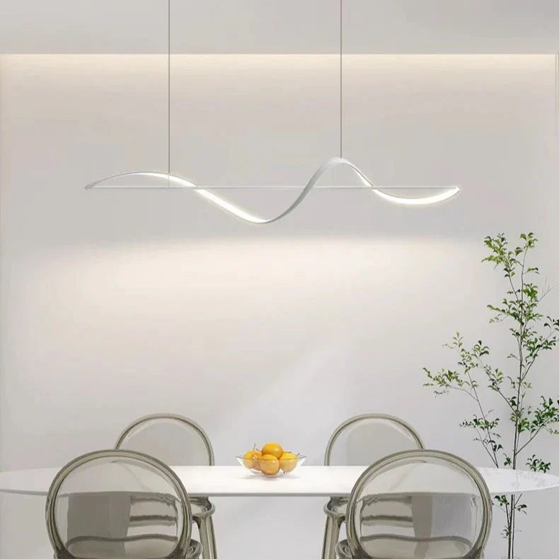 Suspension moderne LED design spirale blanche Mon Luminaire™