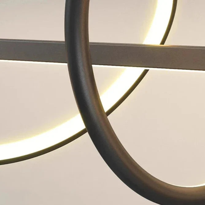 Suspension moderne noir de salle à manger Maison de la Lumière