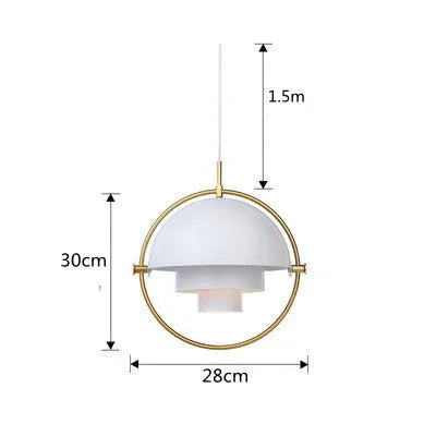 Suspension moderne nordique pour chambre Blanc Mon Luminaire™