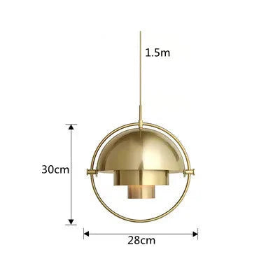 Suspension moderne nordique pour chambre Doré Mon Luminaire™