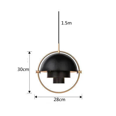 Suspension moderne nordique pour chambre Noir Mon Luminaire™