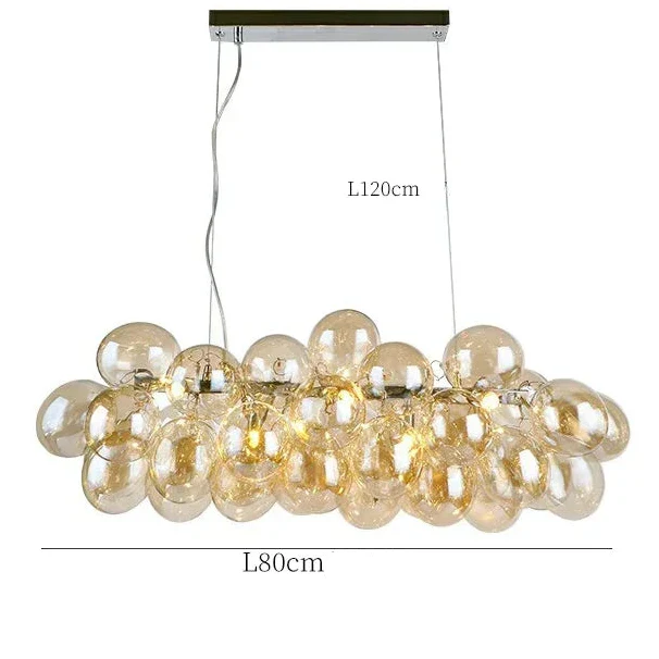 Suspension moderne salon et chambre 8 ampoules Mon Luminaire™