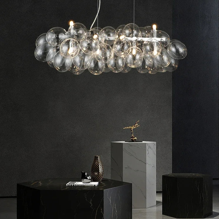Suspension moderne salon et chambre 8 ampoules Mon Luminaire™