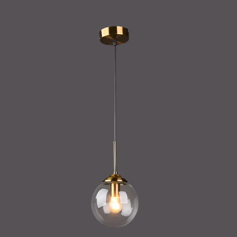 Suspension nordique en forme de boule de verre style vintage Transparent / 15cm Mon Luminaire™