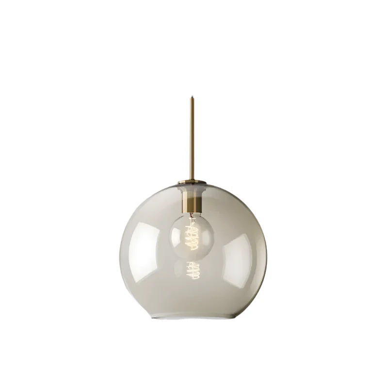Suspension nordique verre teinté LED Rond (31cm) / Sans ampoule Maison de la Lumière