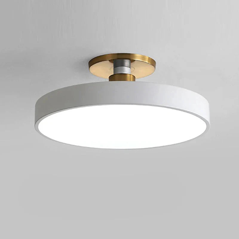 Suspension plafonnier LED nordique moderne circulaire Blanc / Blanc chaud (2700–3500K) / 23cm Mon Luminaire™