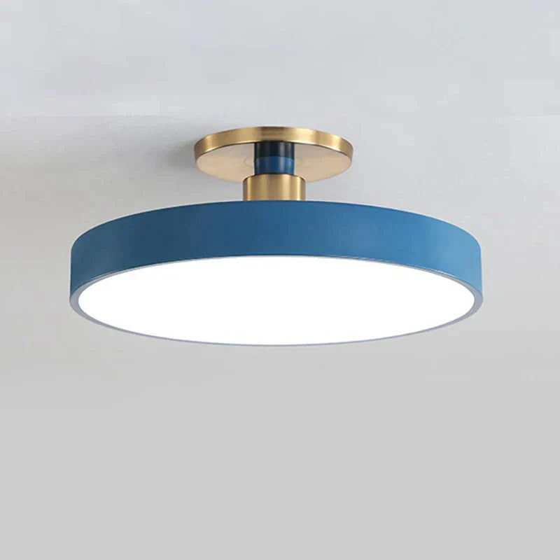Suspension plafonnier LED nordique moderne circulaire Bleu / Blanc chaud (2700–3500K) / 23cm Mon Luminaire™