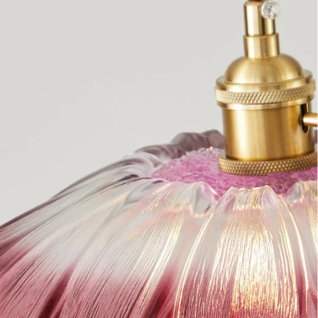 Suspensions vintage en verre à fleur Mon Luminaire™