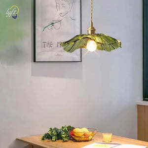 Suspensions vintage en verre à fleur Mon Luminaire™